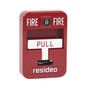 Estación de jalón convencional de acción simple color roja con cerradura | 5140-MPS1