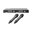 Kit de Microfonía inalámbrico | 2 Micrófonos de mano | Receptor UHF | Pantalla LCD | 200 Canales | Gran cobertura | SF-521UH