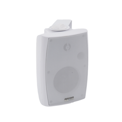 Altavoz de Pared de 2 vías | Woofer 4in + 1.5in | 2.5W - 20W | Para Sistemas 70/100V y 8 ohms | Material ABS | Rejilla y Bracket de Metal | Color Blanco | SF-774HW