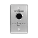 Botón de Salida Doble con Aro Iluminado/ IP65 / Diseño Estético / Temporizador y Distancia Ajustable / Botón Sin Contacto y Botón de Contacto en uno solo | APB2BL