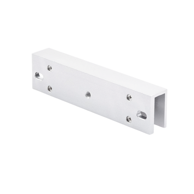 Montaje en "U" para Instalación de Chapa Magnética DS-K4H258S en Puerta de Cristal (Vidrio) | DS-K4H258-U