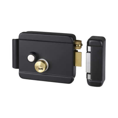 Cerradura Eléctrica con Botón de Salida / Incluye Llave  / Exterior / Derecha / Color Negro | BL-ACCESSRIMB