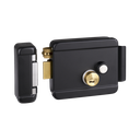 Cerradura Eléctrica con Botón de Salida / Incluye Llave  / Exterior / Izquierda / Color Negro | BL-ACCESSRIMBL