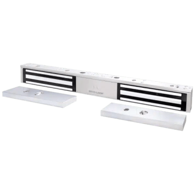 Chapa Magnética Doble 600 Lbs por Lado /  Led de Estado /  Libre de Magnetismo Residual / Sensor de Adherencia / UL | E941DA600PQ