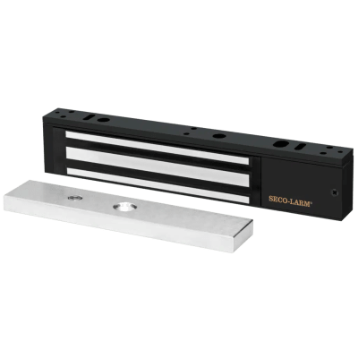 Chapa Magnética  600 Lbs / Led de Estatus / Color Negro /  Libre de Magnetismo Residual / Sensor de Adherencia / Diseño Elegante | E-941SB-600PQ