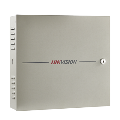 Controlador de Acceso / 4 Puerta / 8 Lectores Huella y Tarjeta / Integración con Video / 100,000 Tarjetas / Incluye Gabinete y Fuente de Alimentación 12Vcc/8A / Soporta batería de respaldo | DS-K2604T
