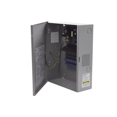 Fuente de Poder con Respaldo, 12 o 24 Vcc, 4 A, 48 W, 8 Salidas, Para Control de Acceso, Entrada 115 Vca | AL400ULACM