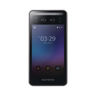 Face station F2 con detector de Cubre bocas, Lector Facial, Lector de tarjetas Móviles y lector de tarjetas  RFID(125kHz EM & 13.56Mhz MIFARE)  Compatible con BioStar2, Uso para Control de Acceso y Asistencia | FSF2AB