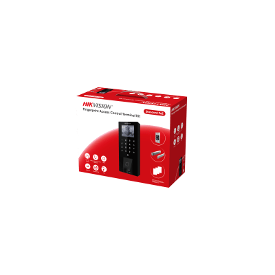 Kit Terminal Control Acceso Biométrico DS-KAS807 / Reconocimiento Facial y Huella Digital / 2.4" LCD / 5000 Huellas + 5000 Tarjetas / IP65 / Wi-Fi + PoE / Cerradura Magnética 272 kg / Botón Touchless | DS-KAS807