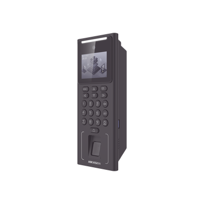 Terminal Facial Min Moe WiFi con Batería de Respaldo / Administrable por Smartphone o Nube /  Acceso y Asistencia / 500 Rostros y Lector de Tarjetas PROX EM / 3,000 Huellas / 3,000 Tarjetas | DS-K1T321EFWX-B/S