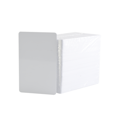 Paquete de 500 Tarjetas UltraCard 10 milesimas Grosor/ Adhesivas/ Imprimibles por un sólo lado / Para pegar sobre tarjetas/ CR80 | 082266