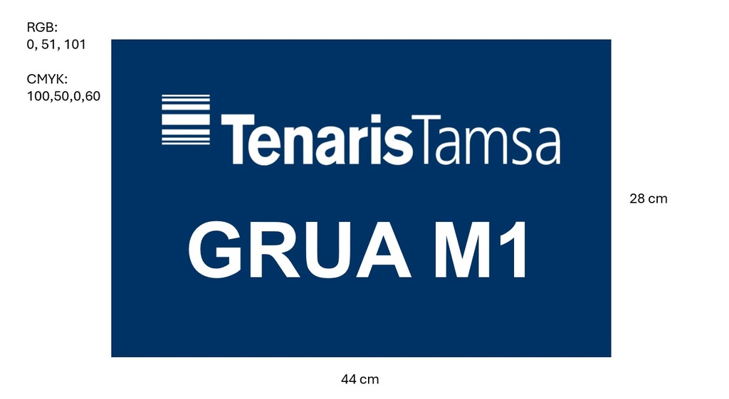 SSMART KIT DE 3 CARTELES GRABADO PERSONALIZADO GRÚA M1