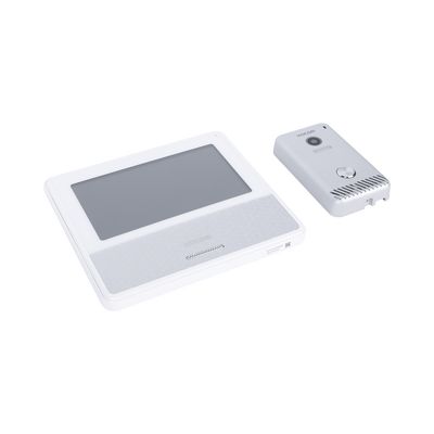 KIT DE VIDEOPORTERO IP COLOR BLANCO / Apertura con app / Súper elegante / Monitor WIFI /  Alimentación 110vca | KCV-S701IP2WW
