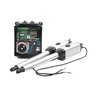 Kit de brazos para automatizar portones vehiculares abatibles de 2 hojas/ 3 Mts / 300 Kg / Uso solo residencial / Compatible con respaldo de energía | XBS-PK03
