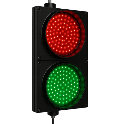 Semáforo / Señalización Rojo y Verde / Diametro 20 cm. | PRO-LIGHT-LED