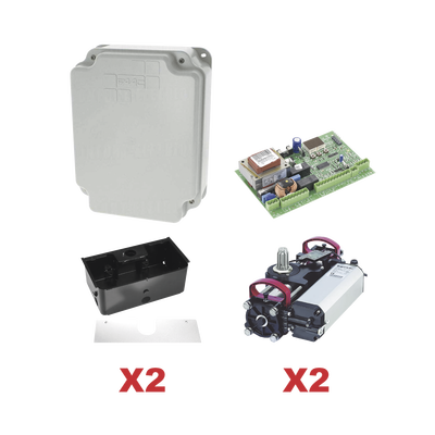 Kit de Operadores Subterraneos FAAC S800 a 115V Para Puertas Abatibles / Para Puertas de Hasta  2 Metros y  800 Kg | FAAC-S800-CBAC