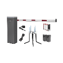 Kit COMPLETO Barrera Derecha XBF Con Corona LED / Brazo de 3M / Incluye Sensor de Masa, Transformador, Lazo Magnético, Ancla, Fotoceldas y 2 Controles Inalámbricos | KIT-XBF-3R