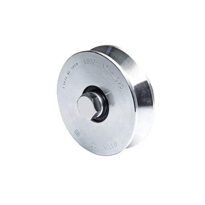 Rueda de 12 cm SIN Soporte Para Puertas Corredizas de Hasta 450 Kg / Canal Tipo "V" | 1150-2050-001