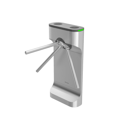 Torniquete Trípode con Diseño Slim Ultra Estético / Uso Rudo / LEDs Indicador de Entrada y Salida / Acero Inoxidable / Exterior Protegido | DS-K3G411CLXR