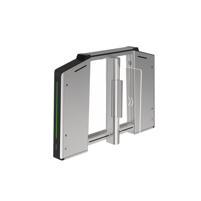 Torniquete Inteligente IZQUIERDO con Reconocimiento Facial Incluido /  12,000,000 MCBF / 20 Pares de IR para Detección de Peatón /  Controlador Incluido / Acero Inoxidable SUS304 / Carril de 65 cms | DS-K3B631TX-L/MPIQL-DP65