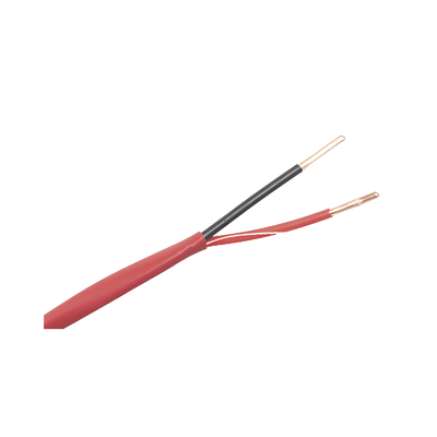 Alambre de Alarma contra Incendios - Bobina de 305 Metros (1000 Pies): 2 x 18 AWG, Rojo, Tipo FPLR, (UL) FT4, Ideal para Sistemas de Detección y Evacuación de Incendios | LP218-FIRE