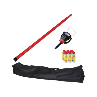 Kit De Prueba De Detectores De Humo, Incluye Pértiga Telescópica SOLO-100 4.6m, Dispensador SOLO-330 4", 12 Latas De Humo M8 y Bolsa De Transporte SOLO-604 | SOLO-809-KIT