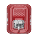 Lámpara Estroboscópica para Montaje en Pared, Color Rojo, Nivel de Candelas Seleccionable, Nuevo Diseño Moderno y Elegante y Menor Consumo de Corriente | SRL-SP