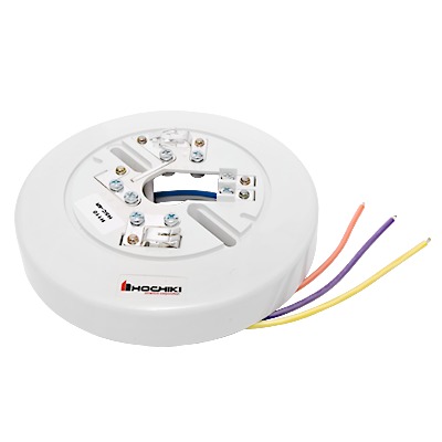 Base Para Detector Convencional Con Relevador, 6 ", 4 Hilos, 24 Vcd (0300-02030) | HSC-4R