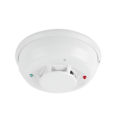 Detector Fotoelectrico de Humo de 4 Hilos con Relevador y Sensor de Temperatura, Serie i3 | 4W-TRB