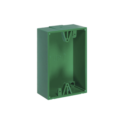 Caja trasera de montaje color verde para estaciones de parada STOPPER | KIT-71100A-G