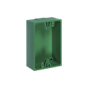 Caja trasera de montaje color verde para estaciones de parada STOPPER | KIT-71100A-G