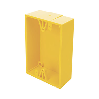 Caja trasera de montaje color amarillo para estaciones de parada STOPPER | KIT-71100A-Y