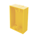 Caja trasera de montaje color amarillo para estaciones de parada STOPPER | KIT-71100A-Y