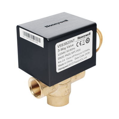 Válvula 1/2" de control eléctrica VS9 para fan coil: DN20: PN20: 3 vías: 110 V CA: conexión NPT | VS93B20NT