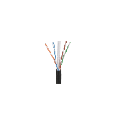 Bobina de Cable UTP de 4 Pares OSP (Planta Externa), Cat6 de Rango Extendido, 22 AWG, Color Negro, 305 Metros (1000 Pies). | PUO6C2204BL-CEG