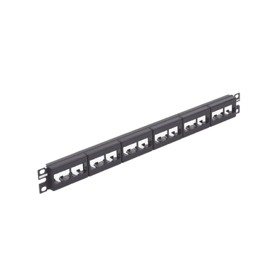 Panel de Parcheo Modular Mini-Com (Sin Conectores), Plano, Sin Blindaje, de 24 Puertos, 1UR | CPP24WBLY