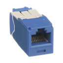 Conector Jack RJ45 Estilo TG, Mini-Com, Categoría 6A, de 8 Posiciones y 8 Cables, Color Azul | CJ6X88TGBU