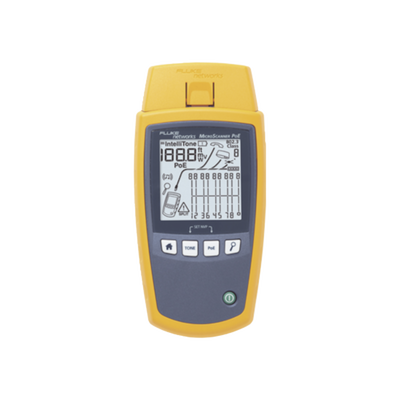 Verificador de Red MicroScanner PoE, para Comprobación de Redes de Voz, Datos, Video y PoE 802.3af, at, bt y UPOE, con Pantalla LCD Retroiluminada | MS-POE