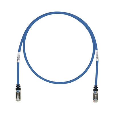 Patch Cord Cat6A, Blindado S/FTP, CM/LS0H, 0.61 Metros (2 Pies), Color Azul | STP6X2BU