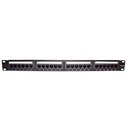 Panel de Parcheo de Impacto (110) UTP de 24 Puertos Cat5e, 19 Pulgadas con Barra para Organizar Cable | LP-PP-507