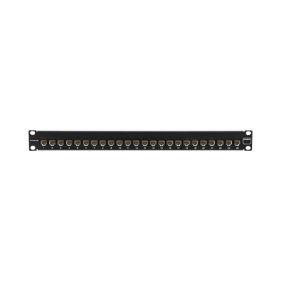 Patch Panel Ultramax. UTP, Precargado con Jacks Cat6A, 24 Puertos, Plano, 1U | UP6A-F1-24L-RS