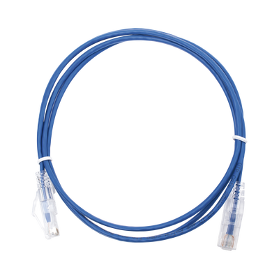 Cable de Parcheo Slim UTP Cat6 - 1.5 Metros (4.92 Pies) Azul Diámetro Reducido (28 AWG) | LP-UT6-150-BU28