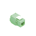 Módulo Jack Keystone Cat6A (Toolless), con Terminación en Ángulo 180 - Color Verde, Compatible con Faceplate y Patchpanel Linkedpro | LPKJ6ATTGR