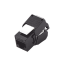 Módulo Jack Keystone Cat5e (Toolless), con Terminación en Ángulo 180 - Color Negro, Compatible con Faceplate y Patchpanel Linkedpro | LP-KJ-516-TTBK