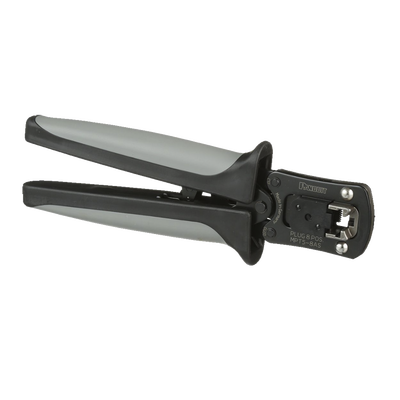 Pinzas Ponchadoras Para Plugs Modulares RJ45, Cat5e, Cat6 y Cat6A, Color Negro | MPT5-8AS