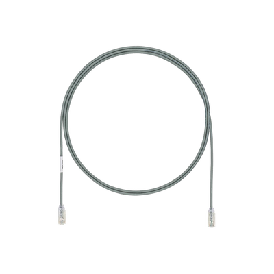 Cable de Parcheo UTP Cat6A, CM/LSZH, Diámetro Reducido (28AWG), Color Gris, 1.52 Metros (5 Pies) | UTP28X5GY