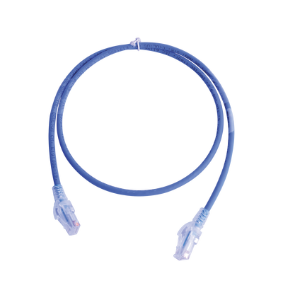 Patch Cord MC6 Modular Cat6 UTP, CM/LS0H, 0.91 Metros (3 Pies), Color Azul, Versión Bulk (Sin Empaque Individual) | MC6-03-06B