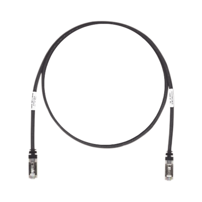 Patch Cord Cat6A, Blindado S/FTP, CM/LS0H, 2.13 Metros (7 Pies), Color Negro | STP6X7BL