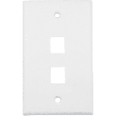 Placa de Pared (Face Plate) / 2 Puertos / Color Blanco / Caja con 20 Piezas / ABS | DS-1FPA2-A