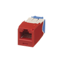 Conector Jack RJ45 Estilo TG, Mini-Com, Categoría 6A, de 8 Posiciones y 8 Cables, Color Rojo | CJ6X88TGRD